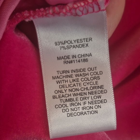 Juicy Couture Pink Ruched Mini Dress Size XL Volur Soft Stretchy Bodycon Sexy - Picture 6 of 7